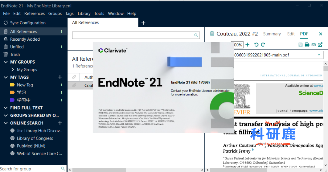 EndNote 21 破解版安装包 | Win英文版 | 文献管理软件 | 下载及安装教程